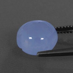 Calcedônia azul natural 5,75ct, transparente, transparente/translúcido
