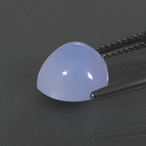 Calcedônia azul natural 4,27ct, transparente, transparente/translúcido