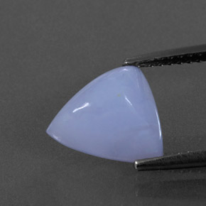 Calcedônia azul natural 3,38ct, transparente, transparente/translúcido