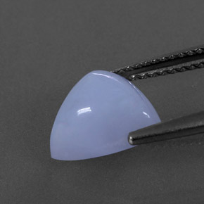 Calcedônia azul natural 3,38ct, transparente, transparente/translúcido