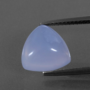 Calcedônia azul natural 4,18ct, transparente, transparente/translúcido