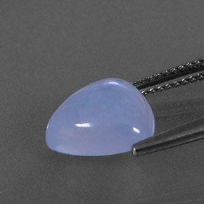 Calcedônia azul natural 4,18ct, transparente, transparente/translúcido
