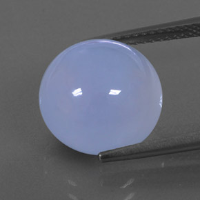 Calcedônia azul natural 8,32ct, transparente, transparente/translúcido