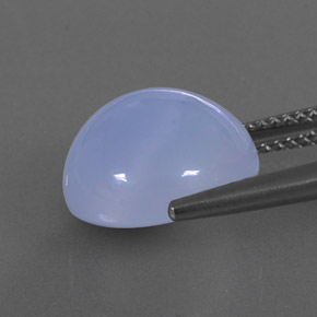 Calcedônia azul natural 8,32ct, transparente, transparente/translúcido