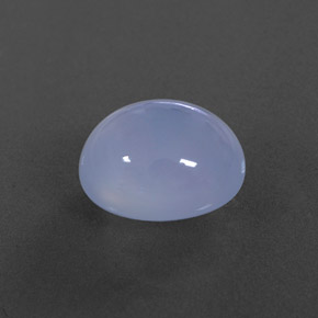 Calcedônia azul natural 5,74ct, transparente, transparente/translúcido