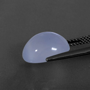 Calcedônia azul natural 5,74ct, transparente, transparente/translúcido