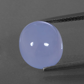 Calcedônia azul natural 5,65ct, transparente, transparente/translúcido