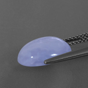 Calcedônia azul natural 4,14ct, transparente, transparente/translúcido
