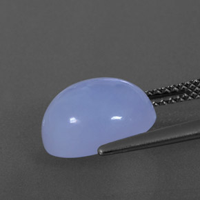 Calcedônia azul natural 4,38ct, transparente, transparente/translúcido