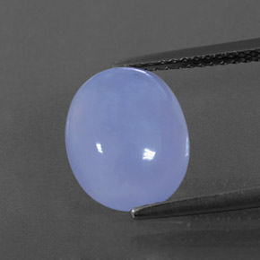 Calcedônia azul natural 3,66ct, transparente, transparente/translúcido