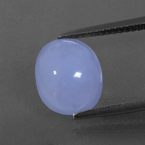Calcedônia azul natural 3,35ct, transparente, transparente/translúcido