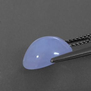 Calcedônia azul natural 3,35ct, transparente, transparente/translúcido