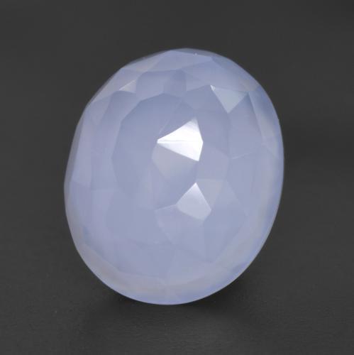 Calcedônia Azul claro Natural 4.75ct, Corte Oval, Translúcido