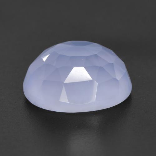 Calcedônia Azul claro Natural 4.75ct, Corte Oval, Translúcido