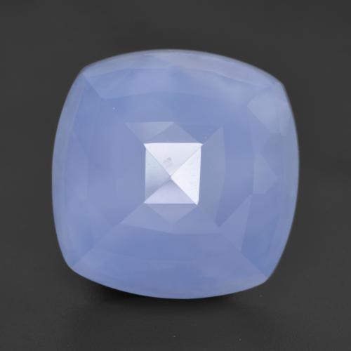 Calcedônia azul natural 13,20ct, almofada cortada, translúcido