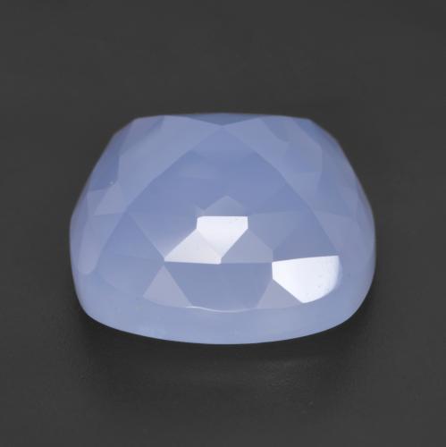 Calcedônia azul natural 13,20ct, almofada cortada, translúcido