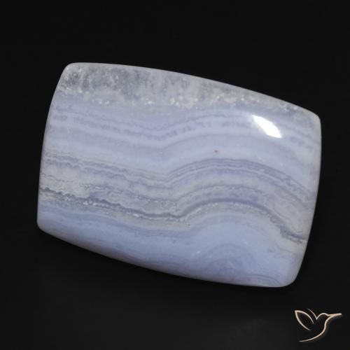 Calcedônia Azul claro Natural 29.40ct, Almofada, Opaco