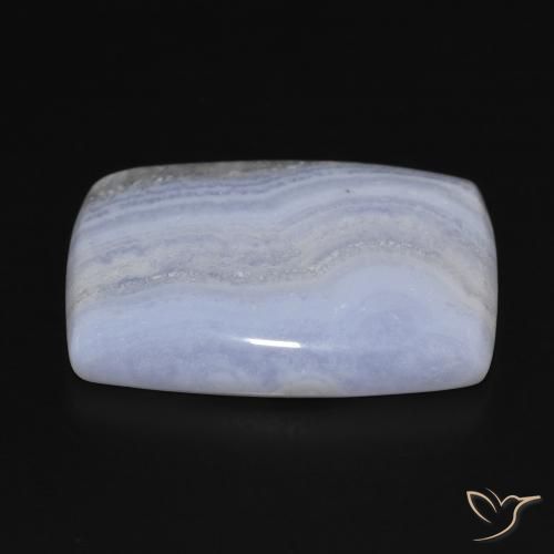 Calcedônia Azul claro Natural 29.40ct, Almofada, Opaco