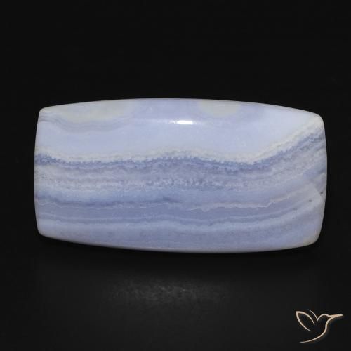 19.39ct Natural Azul claro Calcedônia, Almofada, Opaco