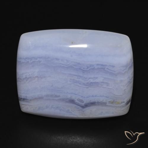 29.00ct Natural Azul claro Calcedônia, Almofada, Opaco