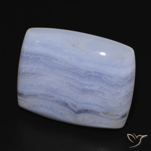 Calcedônia Azul claro Natural 29.00ct, Almofada, Opaco