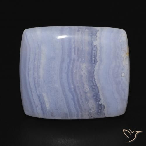 23.32ct Natural Azul púrpura claro Calcedônia, Almofada, Opaco