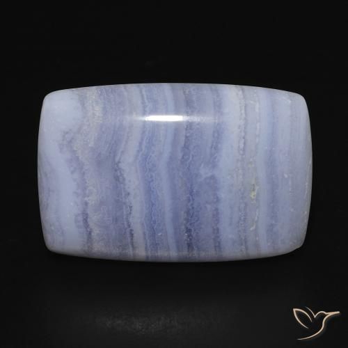 17.49ct Natural Azul claro Calcedônia, Almofada, Opaco