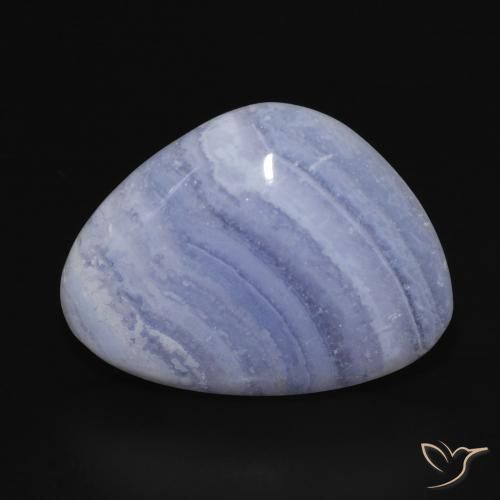18.73ct Natural Violeta Azul Calcedônia, Chique, Opaco