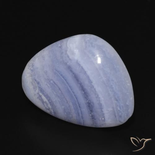 Calcedônia Violeta Azul Natural 18.73ct, Chique, Opaco