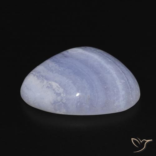 Calcedônia Violeta Azul Natural 18.73ct, Chique, Opaco