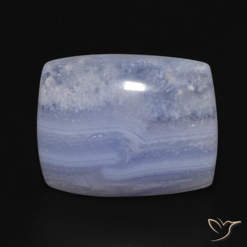 15.63ct Natural Azul púrpura claro Calcedônia, Almofada, Opaco