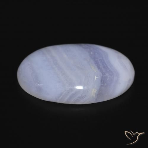 Calcedônia Violeta Azul Natural 21.17ct, oval, Opaco
