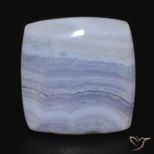 30.02ct Natural Azul claro Calcedônia, Almofada, Opaco