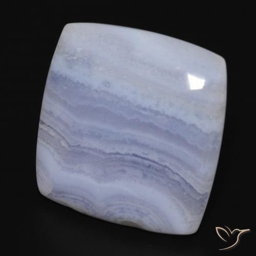 Calcedônia Azul claro Natural 30.02ct, Almofada, Opaco