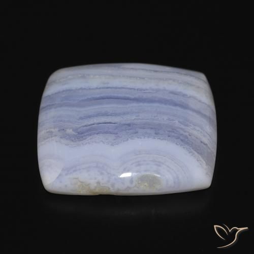 Calcedônia Azul claro Natural 30.02ct, Almofada, Opaco