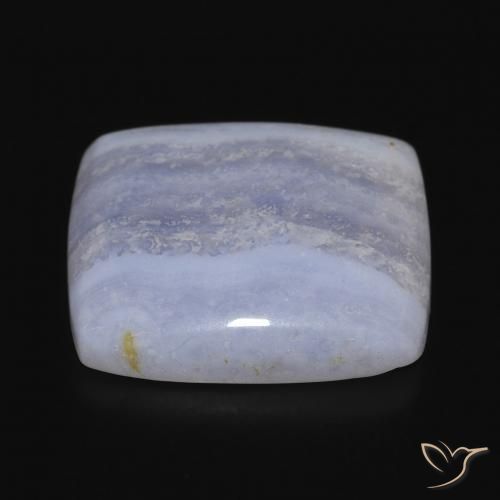 Calcedônia Azul claro Natural 19.08ct, Almofada, Opaco