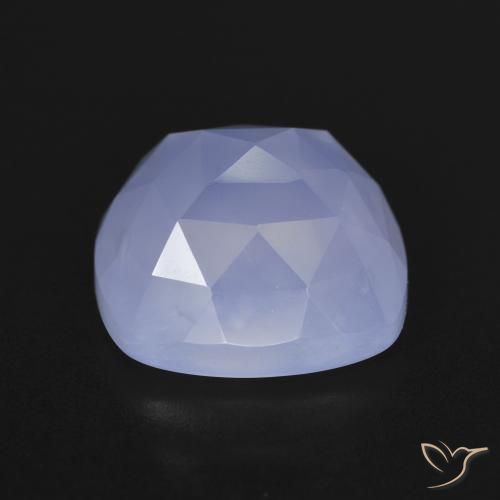 Calcedônia Azul arroxeado Natural 7.19ct, Almofada, Translúcido