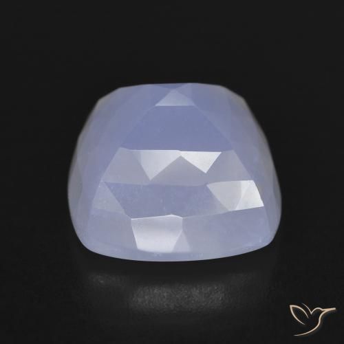 Calcedônia Azul arroxeado Natural 7.86ct, Almofada, Translúcido