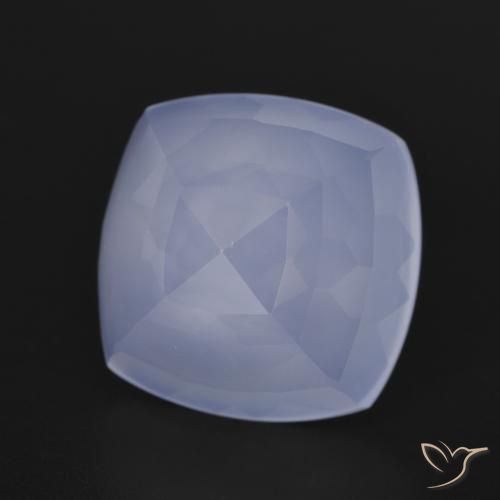 Calcedônia Violeta claro Natural 7.04ct, Almofada, Translúcido