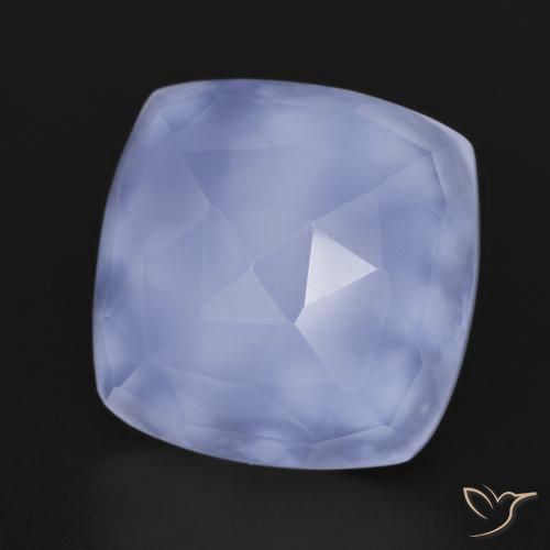 Calcedônia violeta real Natural 7.19ct, Almofada, Translúcido