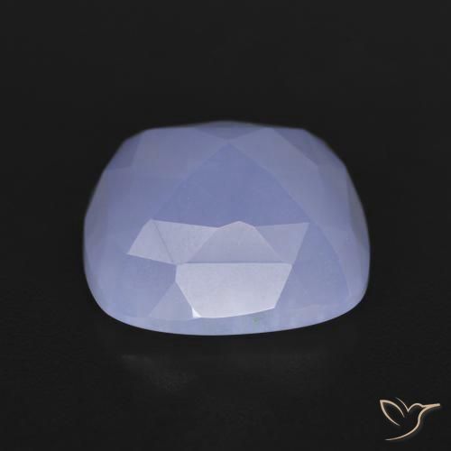 Calcedônia violeta real Natural 6.67ct, Almofada, Translúcido