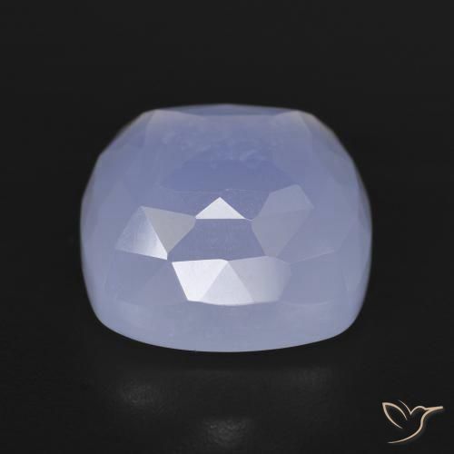 Calcedônia Violeta médio Natural 9.35ct, Almofada, Translúcido