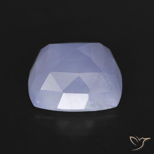 Calcedônia Violeta médio Natural 5.97ct, Almofada, Translúcido