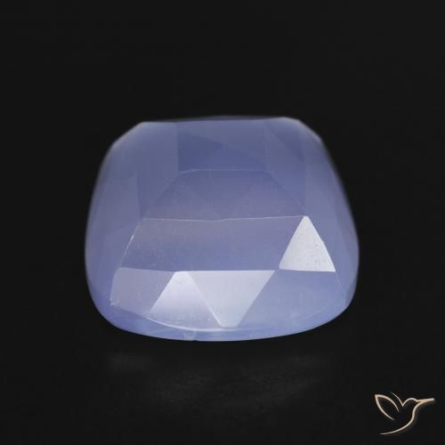 Calcedônia Violeta Azul Natural 7.05ct, Almofada, Translúcido