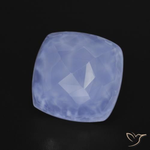 Calcedônia Azul claro Natural 7.17ct, Almofada, Translúcido