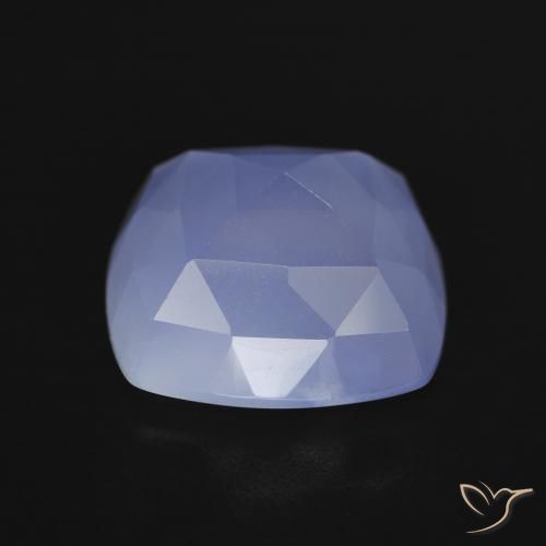 Calcedônia Azul claro Natural 6.45ct, Almofada, Translúcido