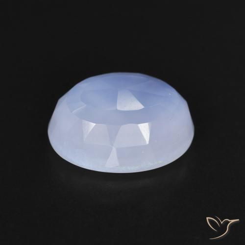 Calcedônia Violeta Azul Natural 2.60ct, oval, Transparente