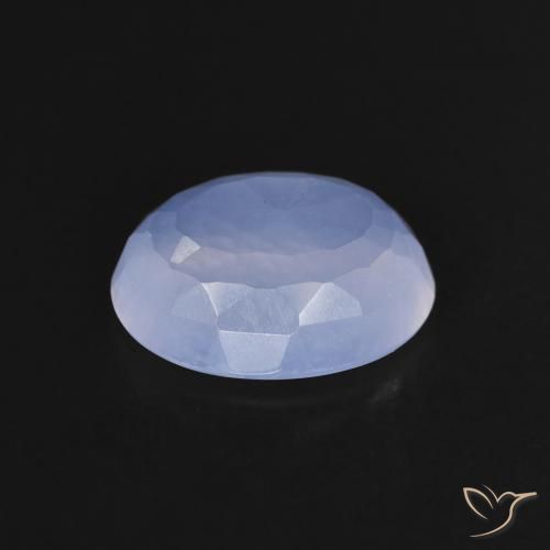 Calcedônia Violeta Azul Natural 2.13ct, oval, Transparente