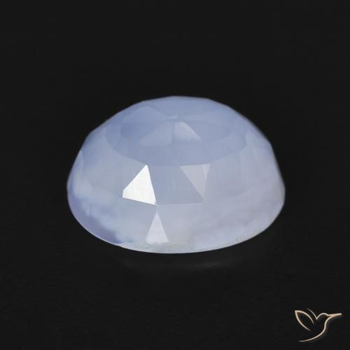 Calcedônia Azul arroxeado Natural 2.71ct, oval, Transparente