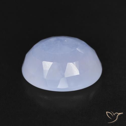 Calcedônia Violeta Azul Natural 3.46ct, oval, Transparente